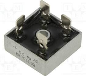 DC COMPONENTS Bridge rectifier: single-phase; Urmax: