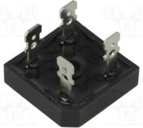 DC COMPONENTS Bridge rectifier: single-phase; Urmax: