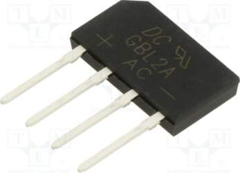 DC COMPONENTS Bridge rectifier: single-phase; Urmax: