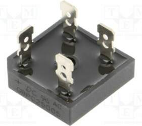 DC COMPONENTS Bridge rectifier: single-phase; Urmax: