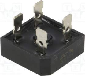 DC COMPONENTS Bridge rectifier: single-phase; Urmax: