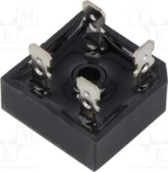 DC COMPONENTS Bridge rectifier: single-phase; Urmax: