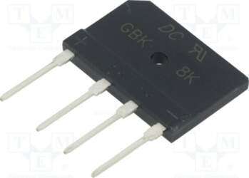 DC COMPONENTS Bridge rectifier: single-phase; Urmax: