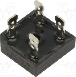 DC COMPONENTS Bridge rectifier: single-phase; Urmax: