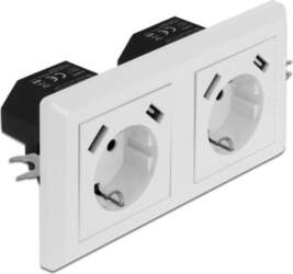 Delock 2-Way Wall Socket with 4
