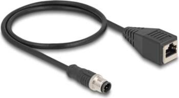 Delock M12 Adapter Cable D-coded 4