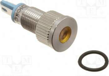 DIALIGHT Indicator: LED; flat; yellow; IP67