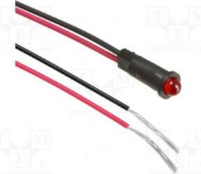 DIALIGHT Indicator: LED; prominent; red; cables