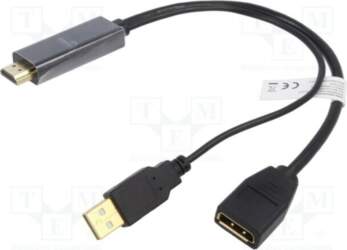 DIGITUS Adapter; DisplayPort socket,HDMI plug