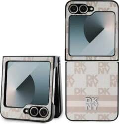 DKNY Checkered Pattern Printed Stripes Case