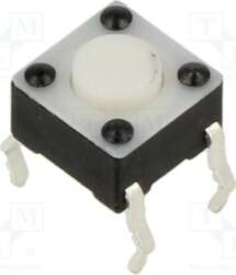E-SWITCH Microswitch TACT; SPST-NO; Pos: 2