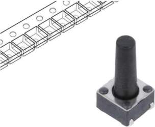 E-SWITCH Microswitch TACT; SPST-NO; Pos: 2