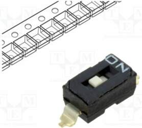 E-SWITCH Switch: DIP-SWITCH; Poles number: 1