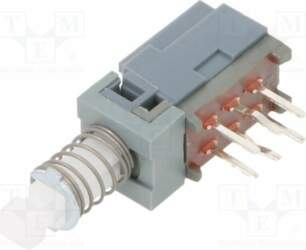 E-SWITCH Switch: push-button; Pos: 2; DPDT