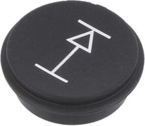 EAO Button; round; Ø21mm; black; 09