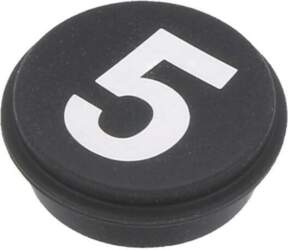 EAO Button; round; Ø21mm; black; Button