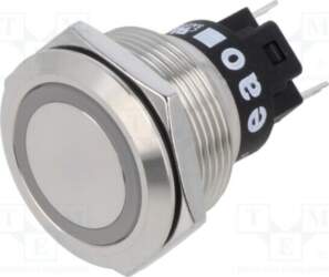 EAO Indicator: LED; flat; red; 12VDC
