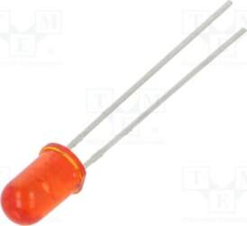 EVERLIGHT LED; red; 5mm; 400mcd; 25°