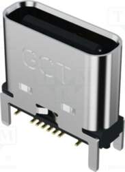 GCT Connector: USB C; socket; SMT