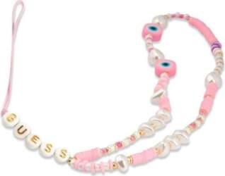 Guess Phone Strap Beads Shell Pink