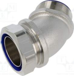 HELLERMANNTYTON 45° angled connector; Thread: metric