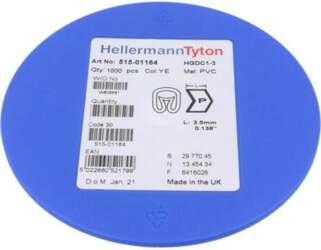 HELLERMANNTYTON Markers; Marking: P; 1÷3mm; PVC