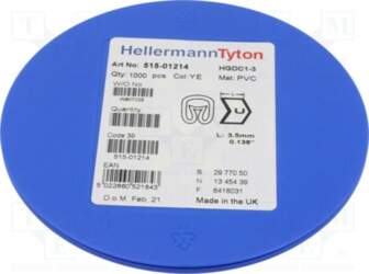 HELLERMANNTYTON Markers; Marking: U; 1÷3mm; PVC