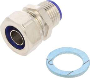 HELLERMANNTYTON Straight terminal connector; Thread: metric
