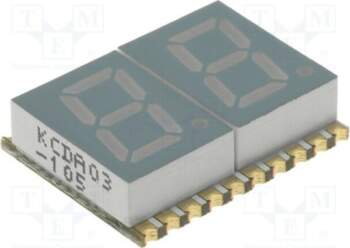 KINGBRIGHT ELECTRONIC Display: LED; 7-segment; 7