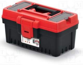 KISTENBERG Chest; tool case; black-red; polymer