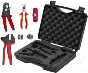 KNIPEX Tools set: for crimping; case