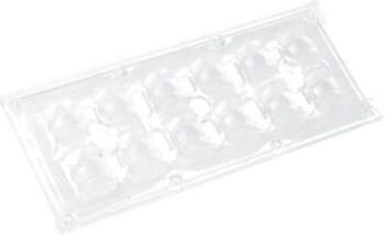 LEDIL LED lens; rectangular; transparent; 29÷116°