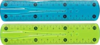 Lineāls 20cm elastīgs, neona krāsas FLEX