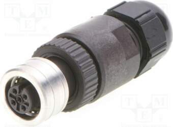MOLEX Connector: M12; socket; PIN: 5