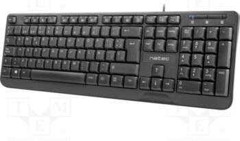 NATEC Keypad: computer; TROUT; black; USB