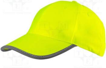 NEO TOOLS Baseball cap; yellow; polyester