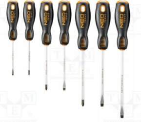 NEO TOOLS Screwdriver: universal-set; Phillips,slot