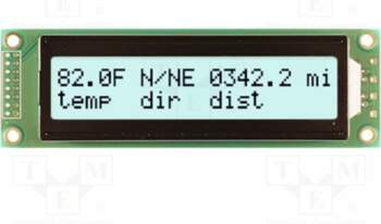 NEWHAVEN DISPLAY INTERNATIONAL Display: LCD; alphanumeric