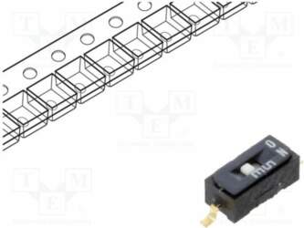 NIDEC COPAL ELECTRONICS Switch: DIP-SWITCH; Poles