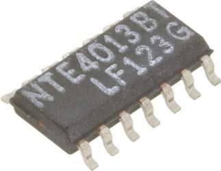 NTE ELECTRONICS IC: digital; D flip-flop