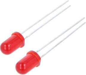 NTE ELECTRONICS LED; red; 5mm; 0
