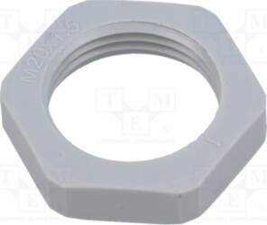 Nut; M20; 26mm; light grey; Thread: