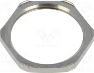 Nut; with earthing; M32; brass; 36mm