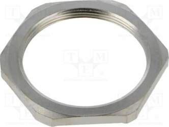 Nut; with earthing; M50; brass; 60mm
