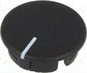 OKW Cap; ABS; black; push-in; Pointer: