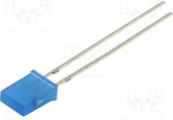 OPTOSUPPLY LED; blue; rectangular; 7x5x2mm; bipolar