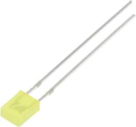OPTOSUPPLY LED; yellow; rectangular; 2x4x5mm; 330÷500mcd