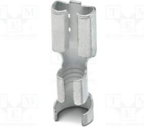 PHOENIX CONTACT Tip: flat; non-insulated; silver