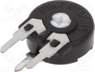 PIHER Potentiometer: mounting; 500Ω; single turn