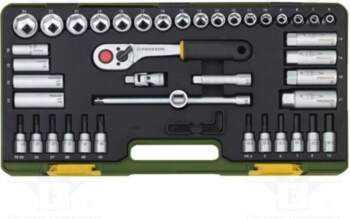 PROXXON Wrench-set; 6-angles,socket spanner; 3/8"